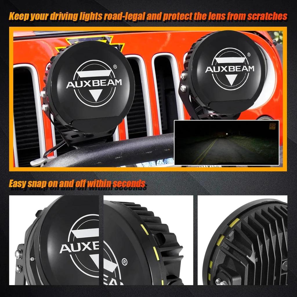 Auxbeam 7Inch 210W Round Spot Beam Off Road LED Driving Lights | Auxbeam LED Driving Lights | Auxbeam - Image 17