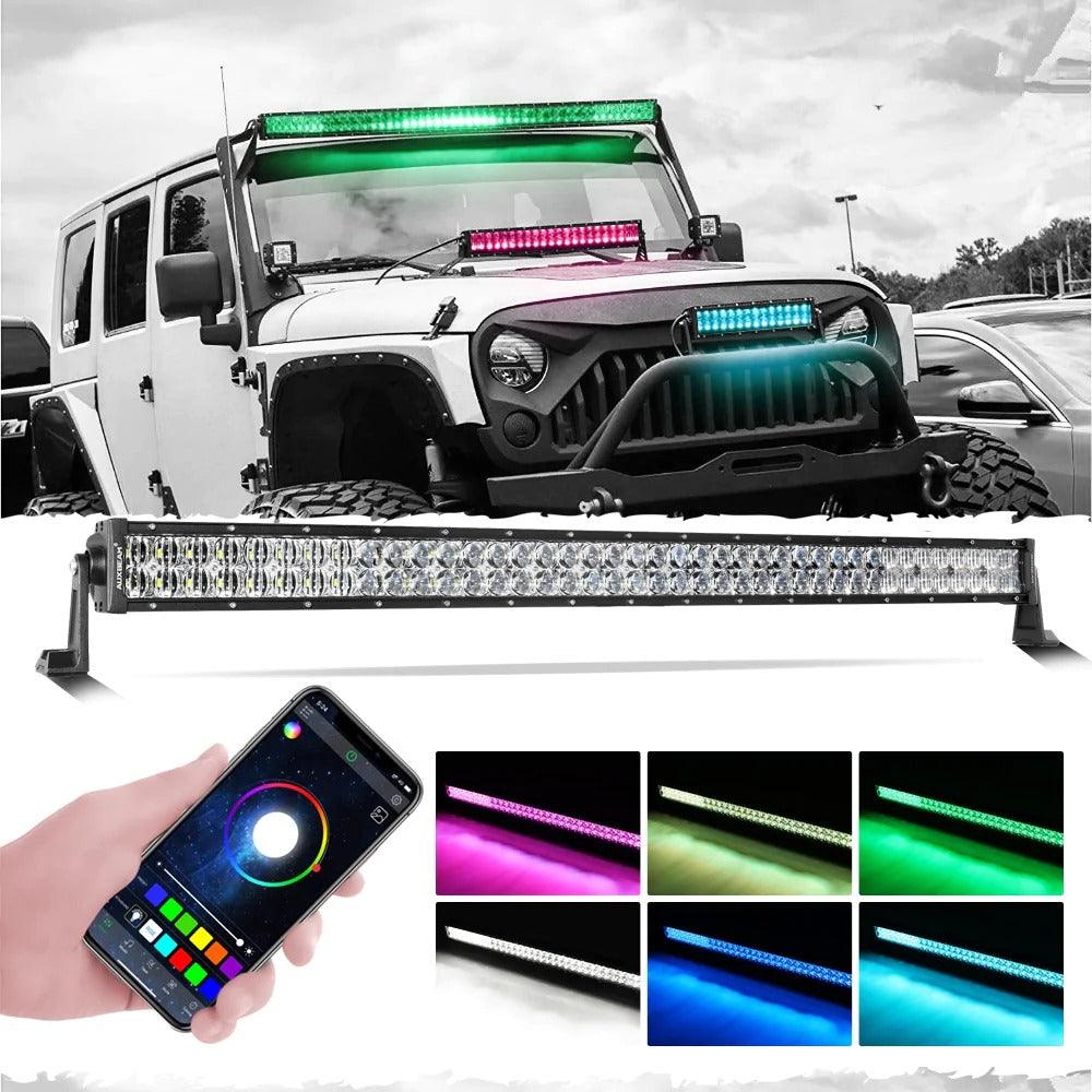 Auxbeam V-Pro Series RGBW Offroad LED Light Bars | Auxbeam LED Light Bars | Auxbeam - Image 4