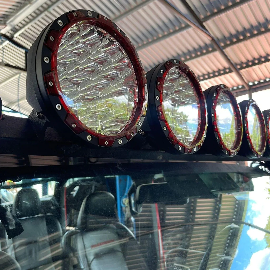 Auxbeam 7Inch 210W Round Spot Beam Off Road LED Driving Lights | Auxbeam LED Driving Lights | Auxbeam - Image 6