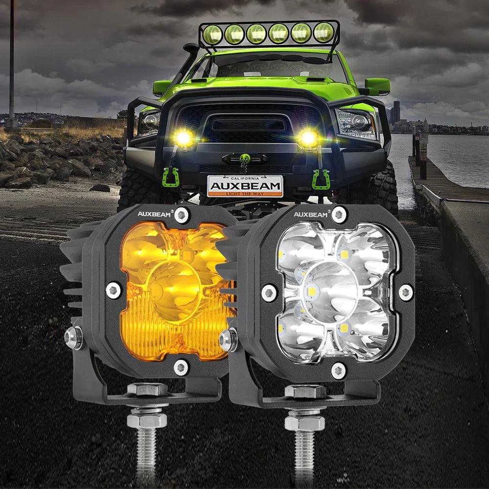 Auxbeam 3 Inch 80W 9600 Lumens LED pod Lights | Auxbeam | Auxbeam Auxiliary Lights - Image 14