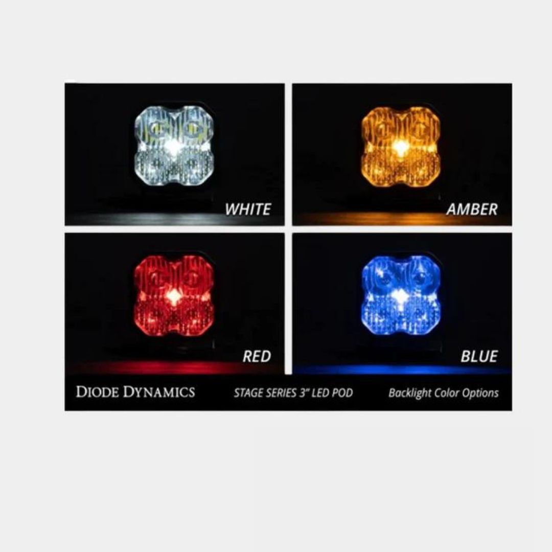Diode Dynamics Stage Series 3" White Sport Backlit LED Pod (pair) - Diode Dynamics | Diode Dynamics | Diode Dynamics Auxiliary Lights - Image 11