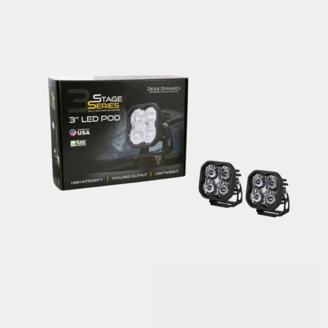 Diode Dynamics Stage Series 3" White Max LED Pod (pair) - Diode Dynamics | Diode Dynamics | Diode Dynamics Auxiliary Lights - Image 2
