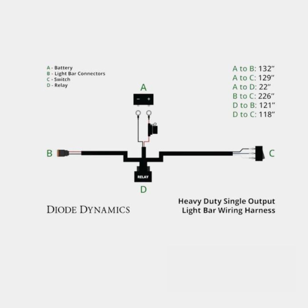 Diode Dynamics Heavy Duty Single Output 2-Pin Offroad Wiring Harness | Diode Dynamics - Image 3