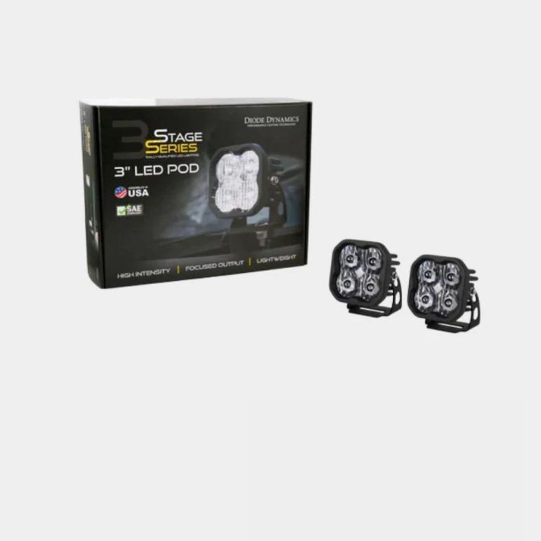 Diode Dynamics Stage Series 3" White Sport Backlit LED Pod (pair) - Diode Dynamics | Diode Dynamics | Diode Dynamics Auxiliary Lights - Image 3