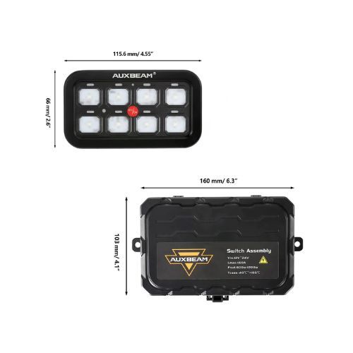 Auxbeam AR 800 RGB Switch Panel | Auxbeam Switch Panels-Accessories-Light Covers | Auxbeam - Image 13