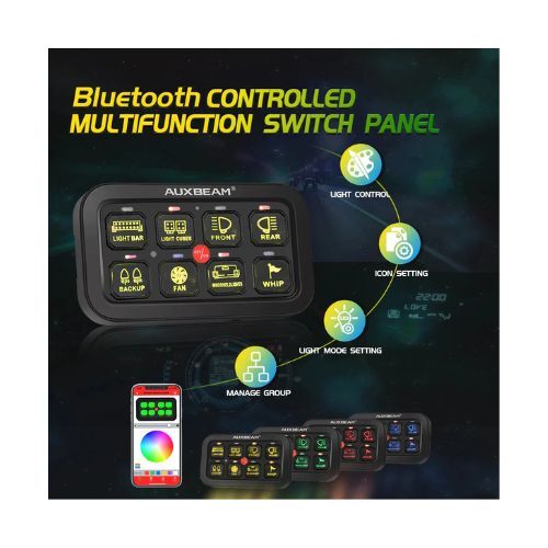 Auxbeam AR 800 RGB Switch Panel | Auxbeam Switch Panels-Accessories-Light Covers | Auxbeam - Image 2