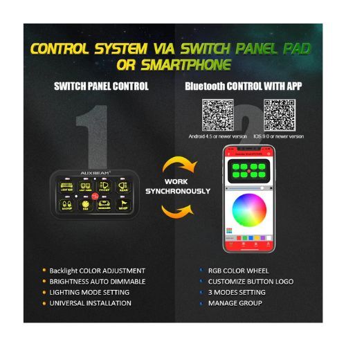 Auxbeam AR 800 RGB Switch Panel | Auxbeam Switch Panels-Accessories-Light Covers | Auxbeam - Image 5